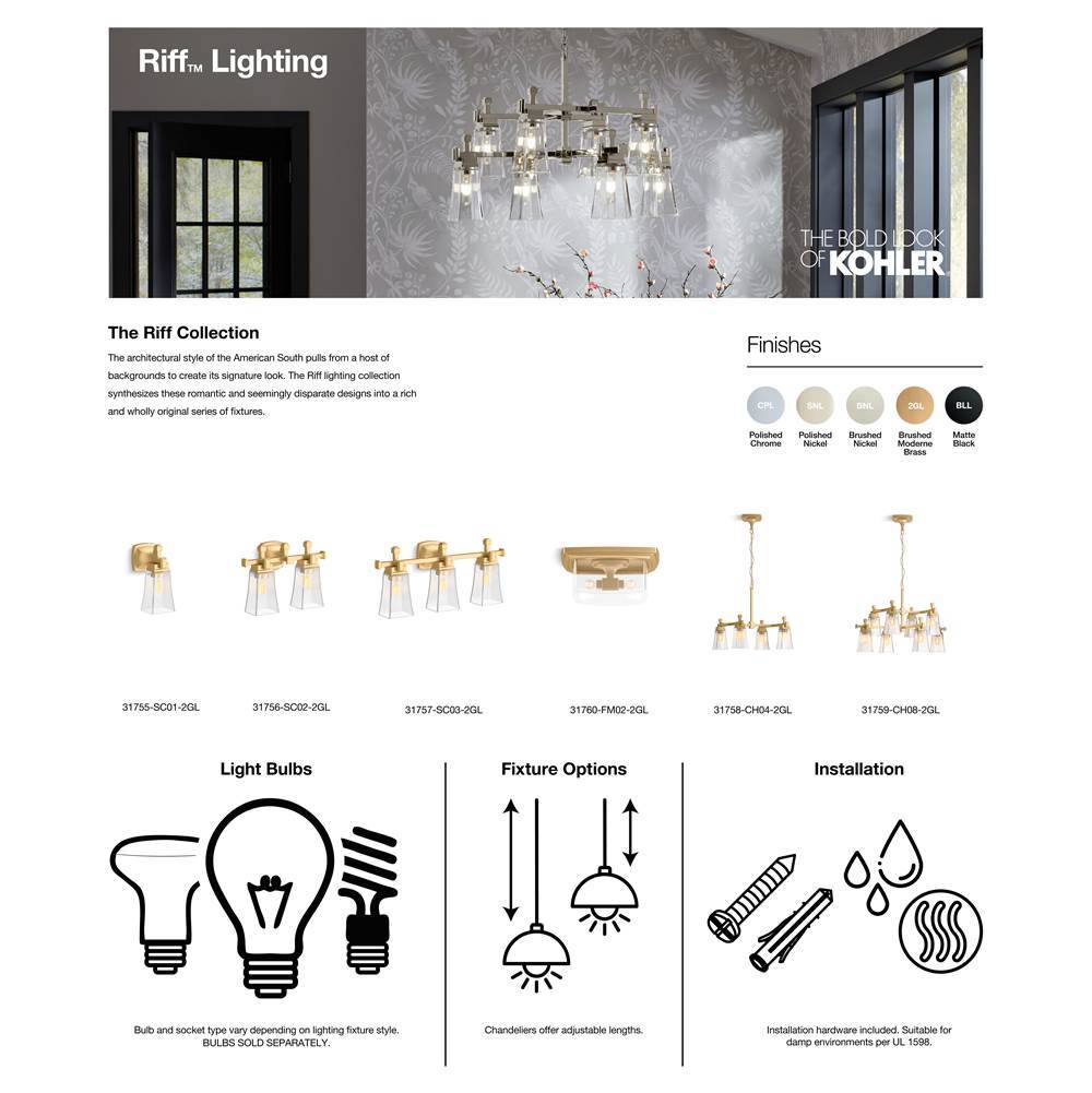 Riff One-light sconce