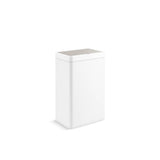 Kohler - 13-gallon touchless stainless steel trash can - Stainless Steel  White