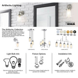 Artifacts One-light adjustable sconce