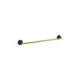 Kohler - ToneE 24'' towel bar - Matte Black with Brushed Moderne Brass