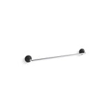 Kohler - ToneE 24'' towel bar - Polished Chrome With Matte Black