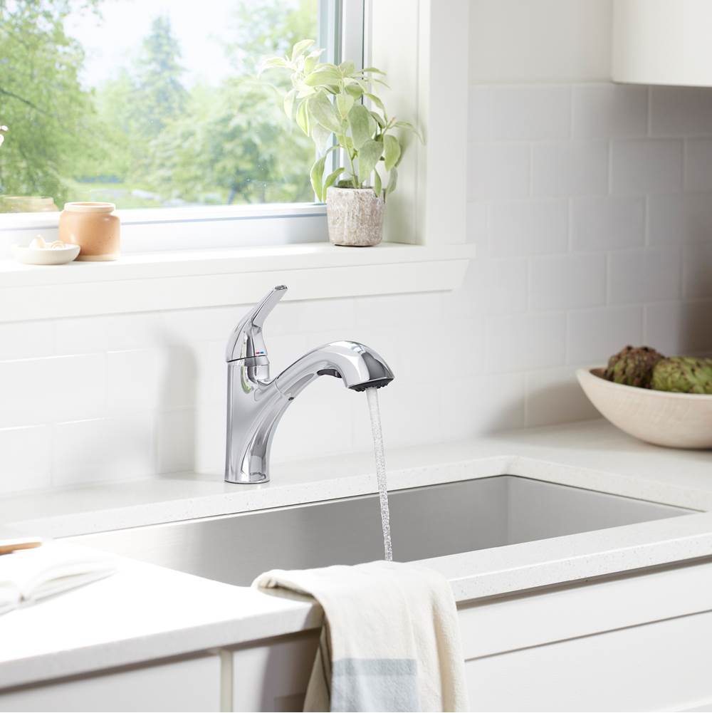 Jolt Pull-out kitchen sink faucet with two-function sprayhead