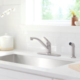 Jolt Single-handle kitchen sink faucet with side sprayer
