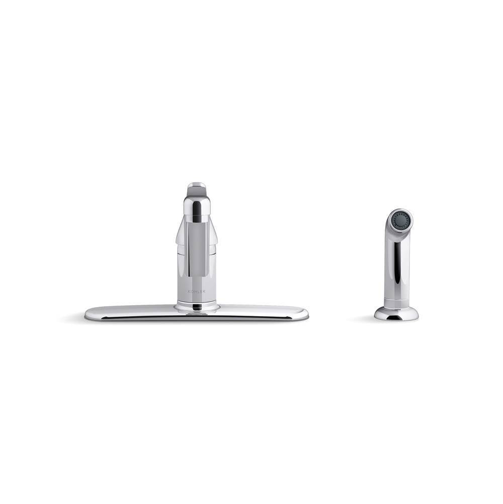 Jolt Single-handle kitchen sink faucet with side sprayer