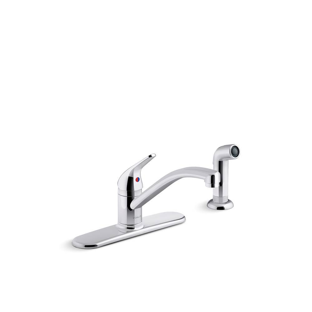 Jolt Single-handle kitchen sink faucet with side sprayer