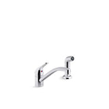 Kohler - Jolt Single-handle kitchen sink faucet with side sprayer - Polished Chrome