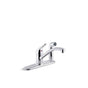 Kohler - Jolt Single-handle kitchen sink faucet with side sprayer - Polished Chrome