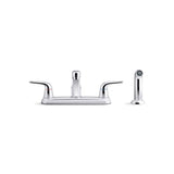 Jolt Two-handle kitchen sink faucet with side sprayer
