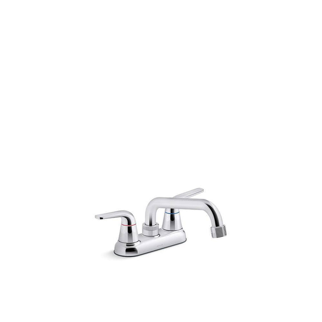 Kohler - Jolt Two-handle utility sink faucet with 3/4'' threaded GHT spout - Polished Chrome