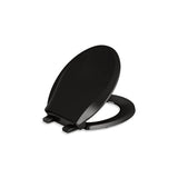 Kohler - Cachet ReadyLatch Quiet-CloseE round-front toilet seat - Black