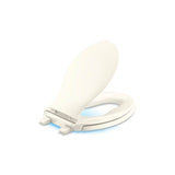 Kohler - Transitions Nightlight ReadyLatch Quiet-CloseE elongated toilet seat - Biscuit