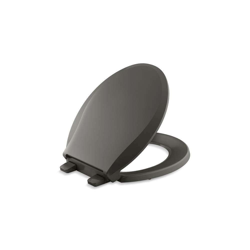 Kohler - Cachet ReadyLatch Quiet-CloseE round-front toilet seat - Thunder Grey