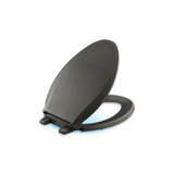 Kohler - Cachet Nightlight ReadyLatch Quiet-CloseE elongated toilet seat - Thunder Grey