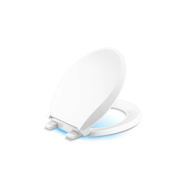 Kohler - Cachet Nightlight ReadyLatch Quiet-CloseE round-front toilet seat - White