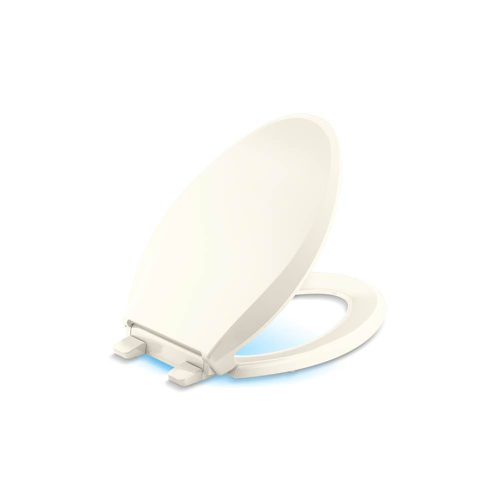 Kohler - Cachet Nightlight ReadyLatch Quiet-CloseE elongated toilet seat - Biscuit