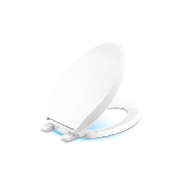 Kohler - Cachet Nightlight ReadyLatch Quiet-CloseE elongated toilet seat - White