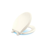 Kohler - Cachet Nightlight ReadyLatch Quiet-CloseE round-front toilet seat - Biscuit
