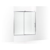 Kohler - Rely 62-1/2'' H sliding bath door with 3/8''-thick glass - Bright Polished Silver
