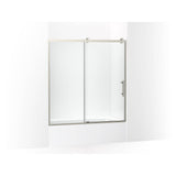 Kohler - Rely 62-1/2'' H sliding bath door with 3/8''-thick glass - Anodized Brushed Nickel