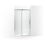 Kohler - Rely 77'' H sliding shower door with 3/8''-thick glass - Bright Polished Silver