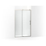 Kohler - Rely 77'' H sliding shower door with 3/8''-thick glass - Anodized Brushed Nickel