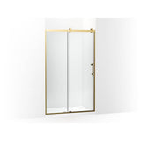 Kohler - Rely 77'' H sliding shower door with 3/8''-thick glass - Vibrant Brushed Moderne Brass