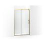 Kohler - Rely 77'' H sliding shower door with 3/8''-thick glass - Vibrant Brushed Moderne Brass