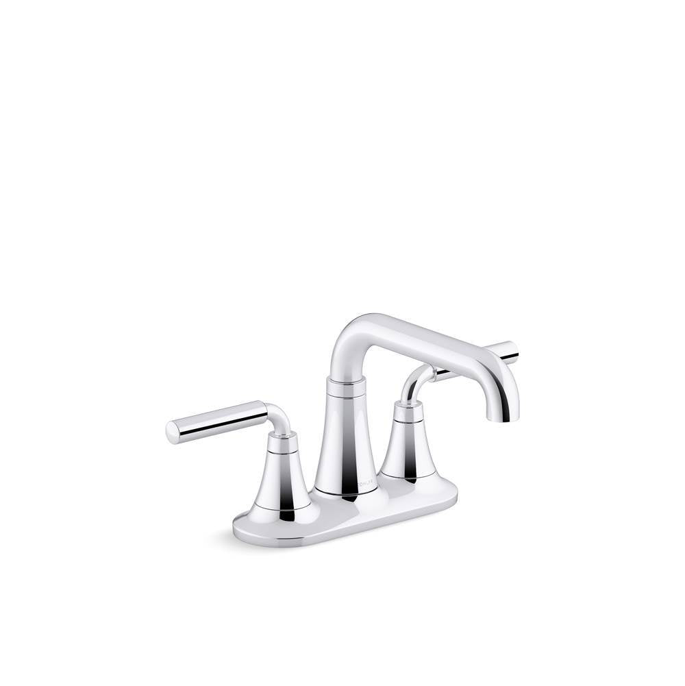 Kohler - ToneE Centerset bathroom sink faucet, 1.2 gpm - Polished Chrome