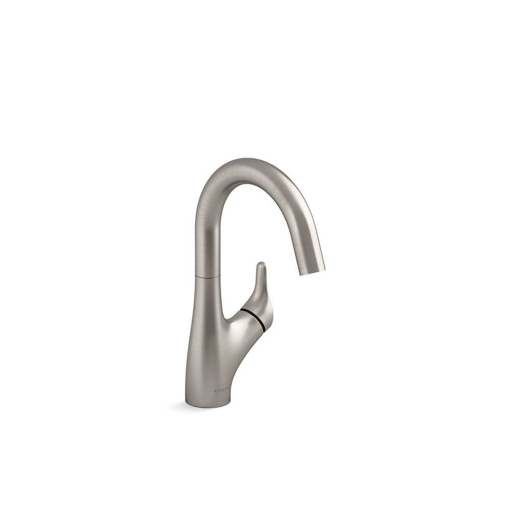 Kohler - Rival Single-handle bar sink faucet - Vibrant Stainless