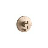 Kohler - Composed Rite-Temp valve trim with push-button diverter and cross handle - Vibrant Brushed Bronze