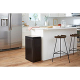 Kohler - 13-gallon touchless stainless steel trash can - Black Stainless