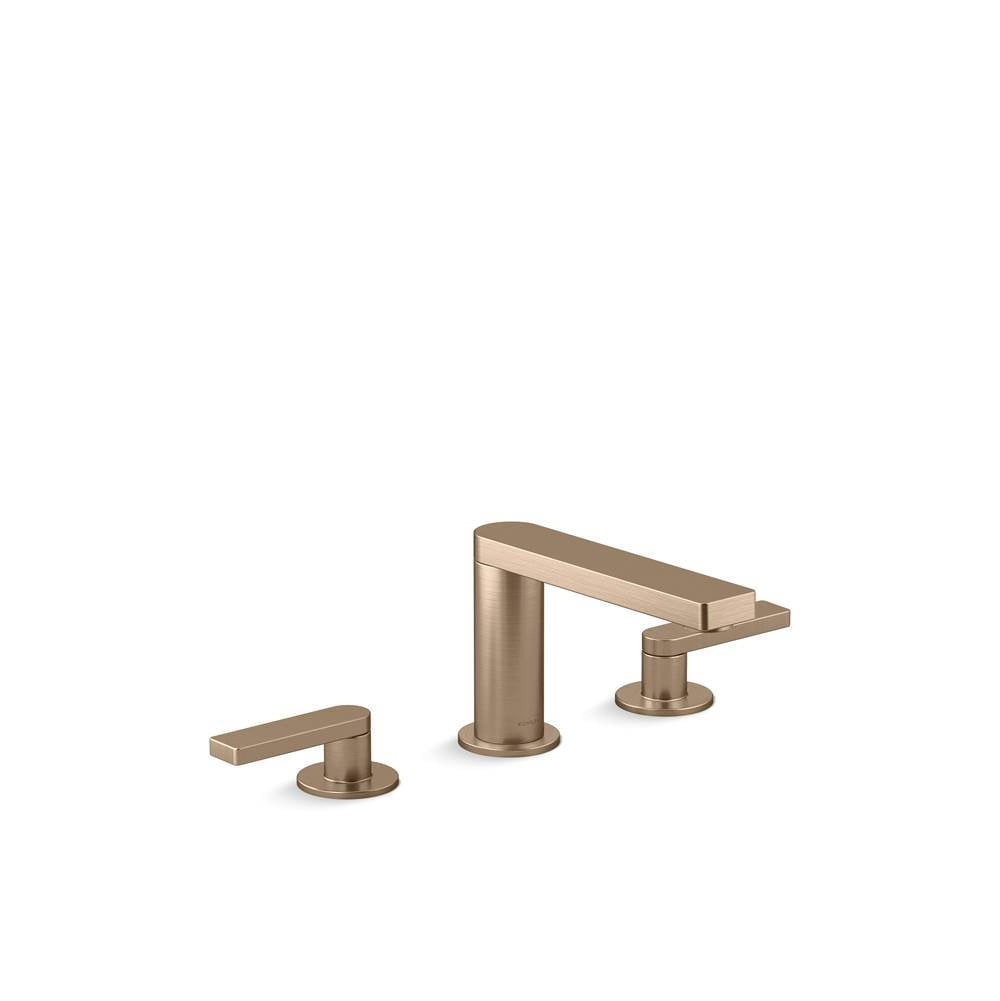 Kohler - Composed Widespread bathroom sink faucet with Lever handles, 1.2 gpm - Vibrant Brushed Bronze