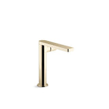 Kohler - Composed Tall single-handle bathroom sink faucet with Cylindrical handle, 1.2 gpm - Vibrant French Gold