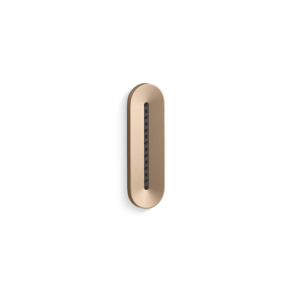 Kohler - Statement Oblong Vichy single-function body spray, 2.5 gpm - Vibrant Brushed Bronze