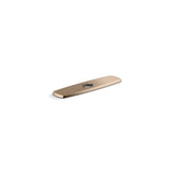 Kohler - Graze Three-hole kitchen faucet escutcheon - Vibrant Brushed Bronze