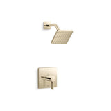 Kohler - Parallel Rite-Temp shower trim kit, 2.5 gpm - Vibrant French Gold