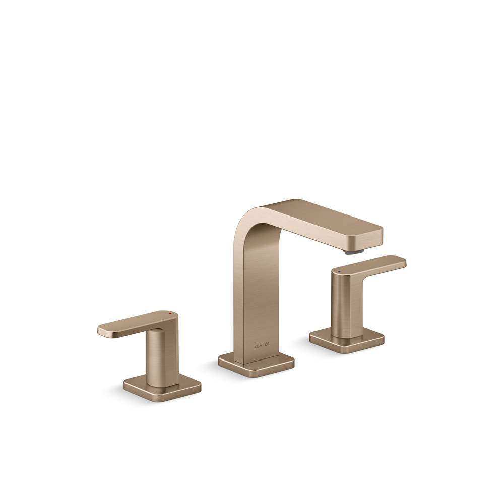 Kohler - Parallel Widespread bathroom sink faucet, 0.5 gpm - Vibrant Brushed Bronze
