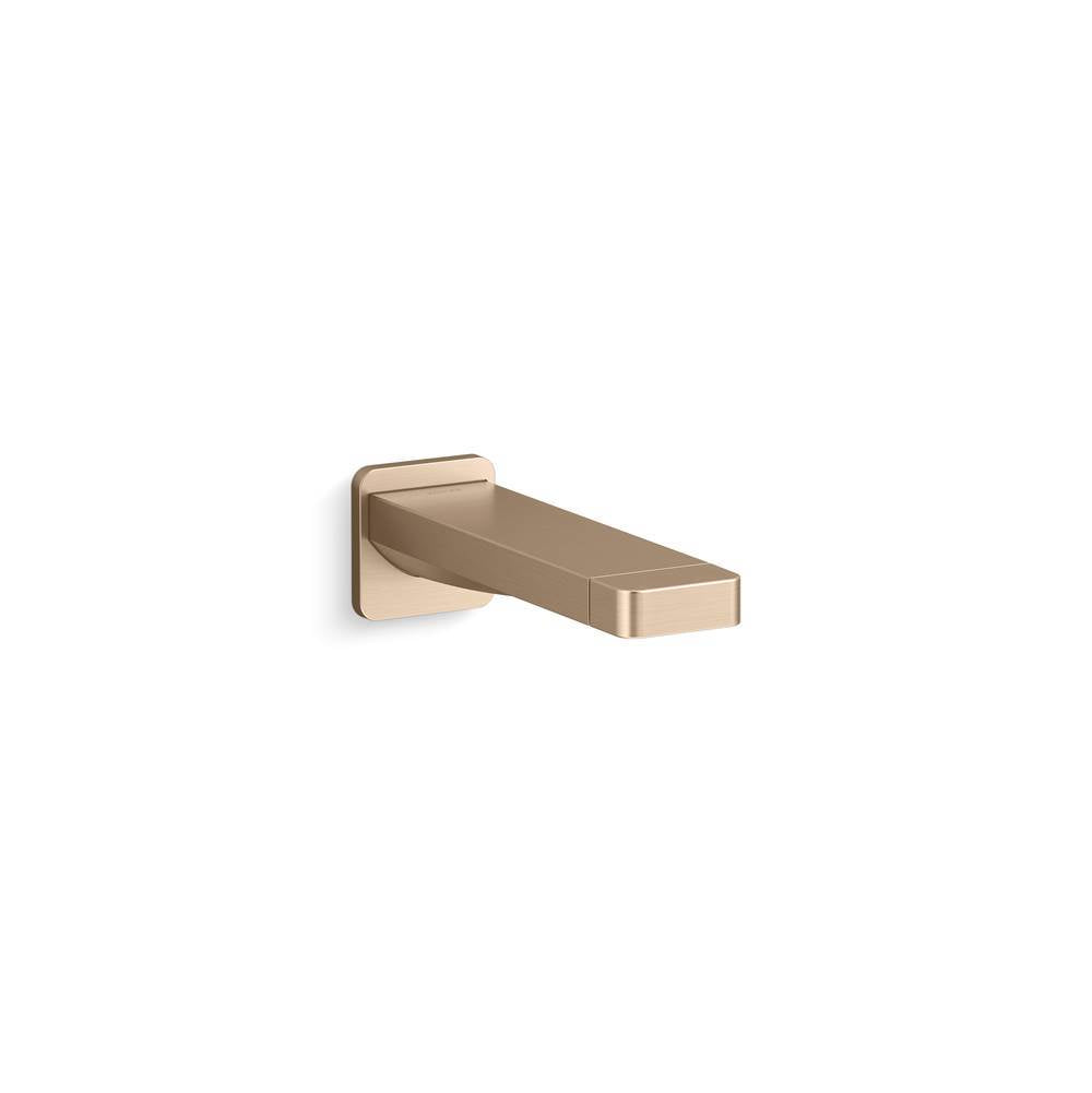Kohler - Parallel Wall-mount bath spout - Vibrant Brushed Bronze