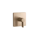 Kohler - Parallel Rite-Temp shower valve trim - Vibrant Brushed Bronze