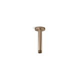 Statement 6'' ceiling-mount single-function rainhead arm and flange