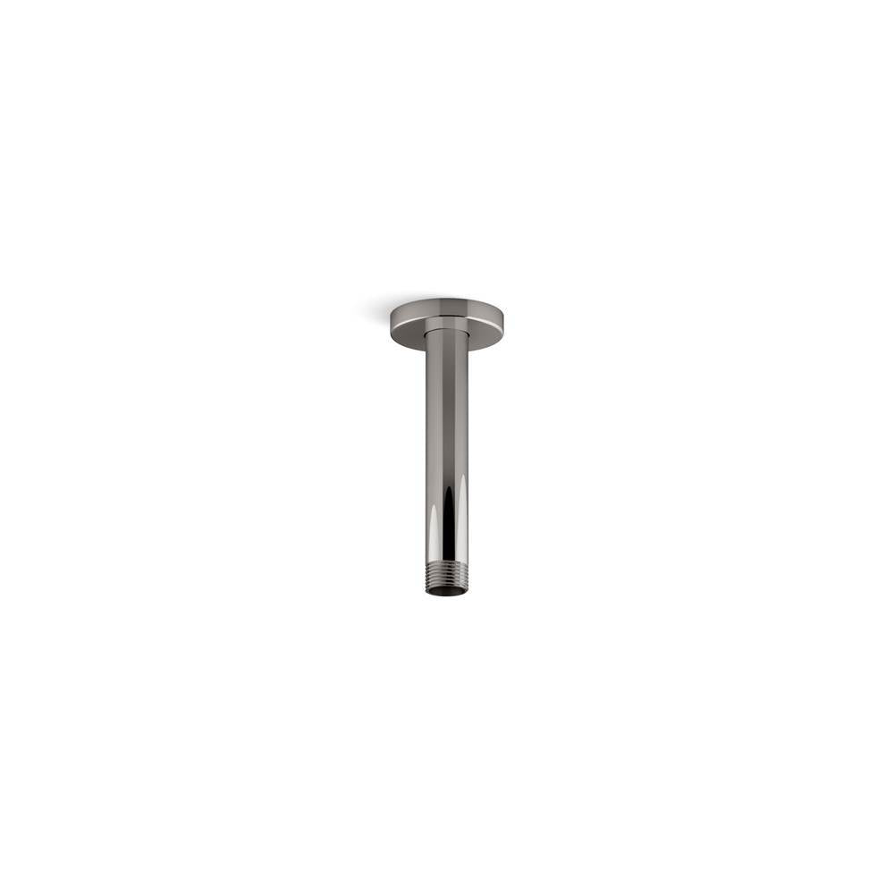 Statement 6'' ceiling-mount single-function rainhead arm and flange