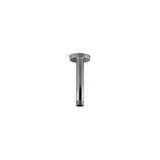 Statement 6'' ceiling-mount single-function rainhead arm and flange