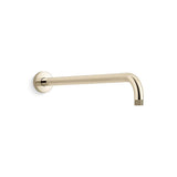 Statement 19'' wall-mount single-function rainhead arm and flange