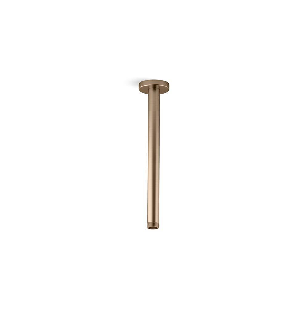Statement 12'' ceiling-mount single-function rainhead arm and flange