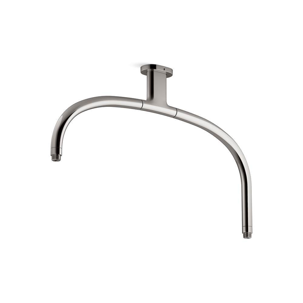 Kohler - Statement Ceiling-mount single-function dual rainhead arm - Vibrant Titanium