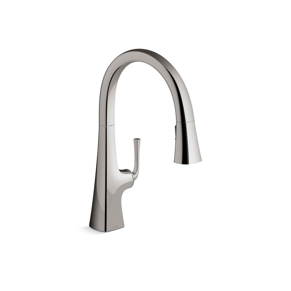 Kohler - Graze Pull-down kitchen sink faucet with three-function sprayhead - Vibrant Titanium