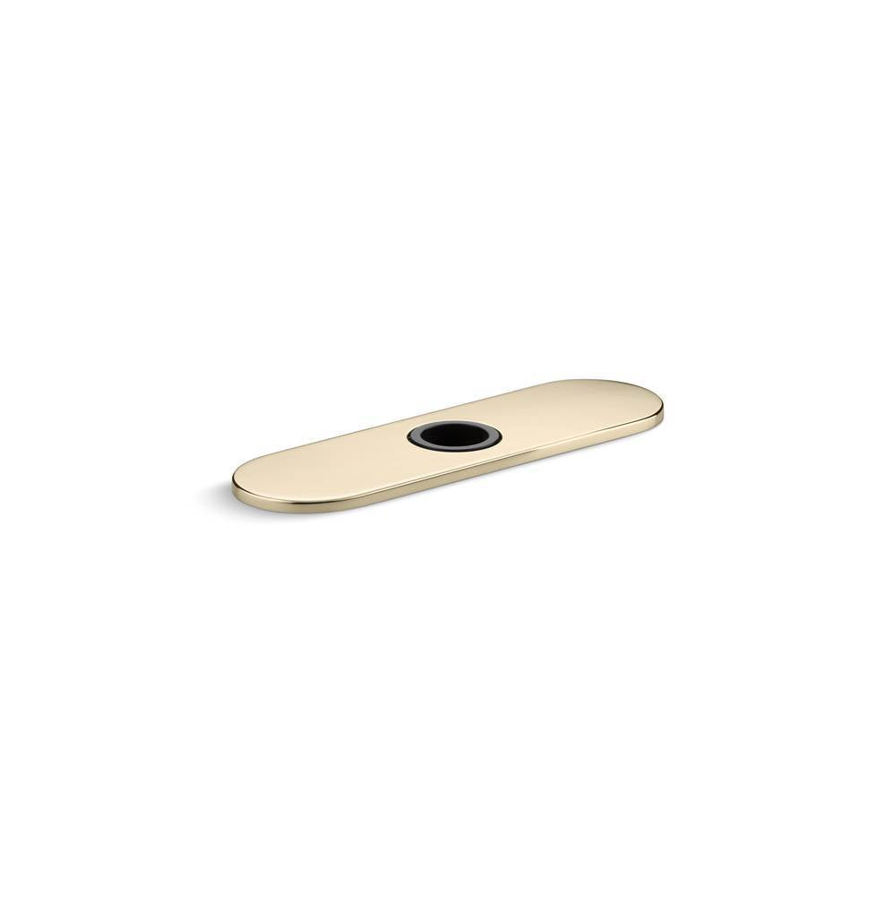 Kohler - 8'' escutcheon plate for InsightE and Kinesis faucet - Vibrant French Gold
