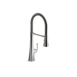 Kohler - Graze Semi-professional kitchen sink faucet with three-function sprayhead - Vibrant Titanium