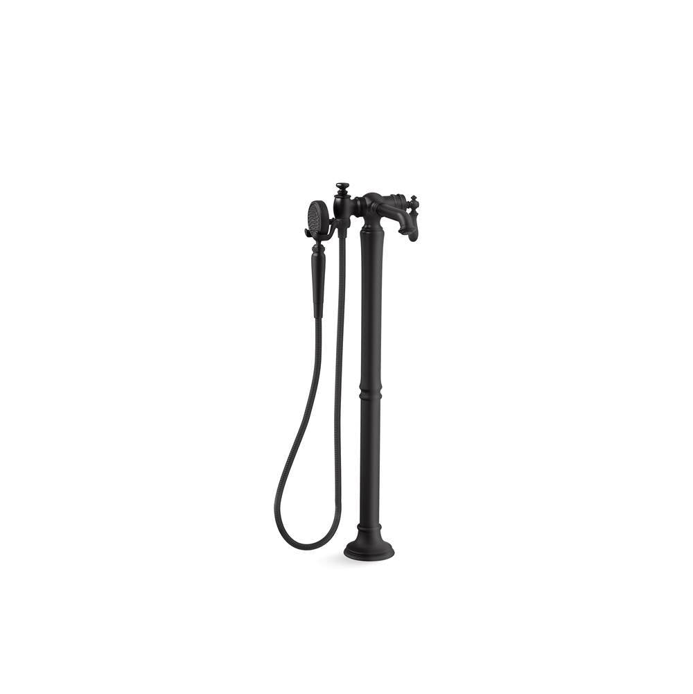 Kohler - Artifacts Floor-mount bath filler trim with handshower - Matte Black