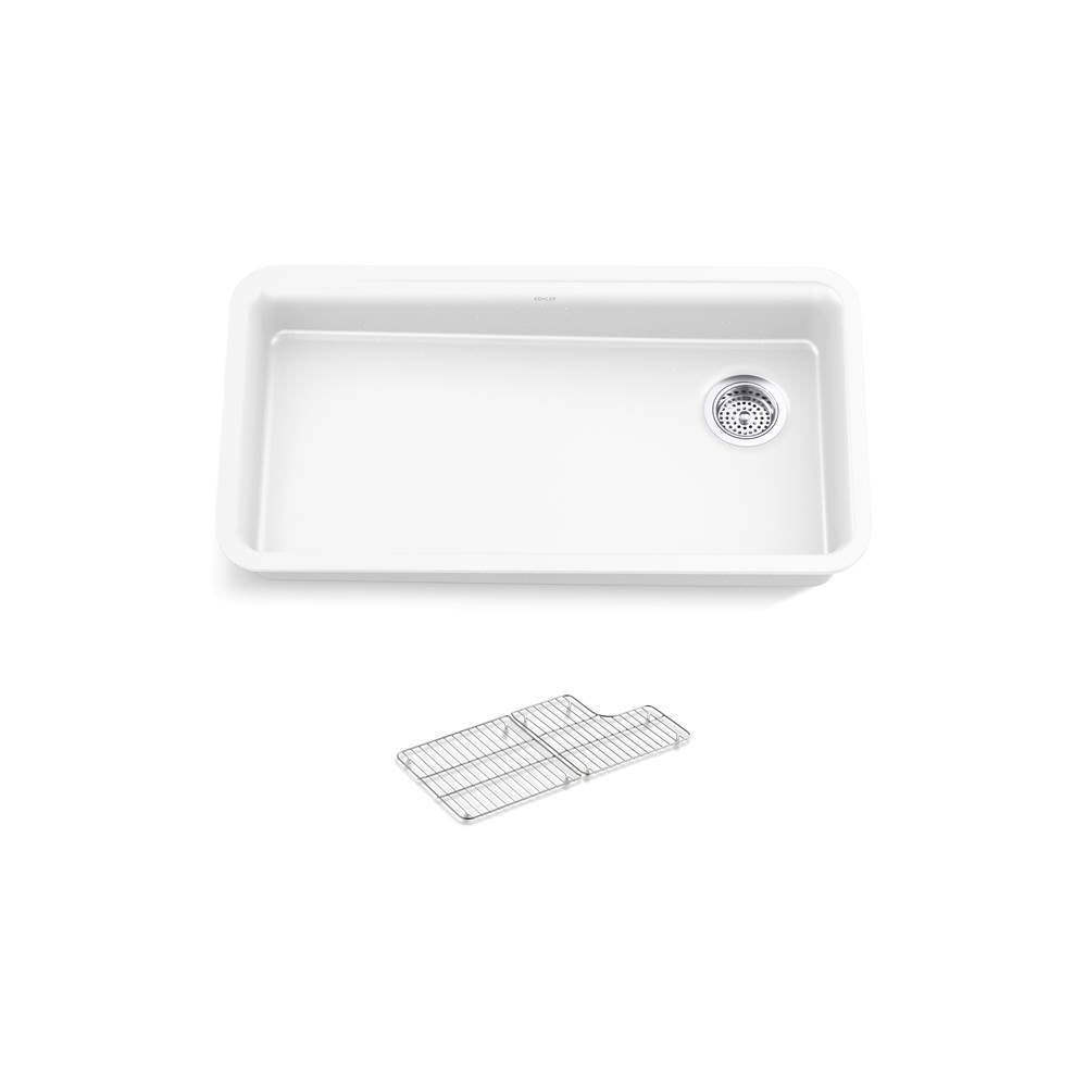 Kohler - Cairn 33'' undermount single-bowl kitchen sink - Matte White